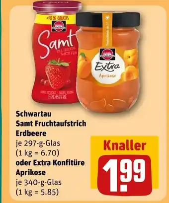 REWE Schwartau samt fruchtaufstrich erdbeere Angebot
