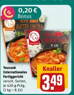REWE Youcook internationales fertiggericht Angebot