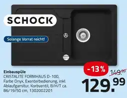 ROLLER Schock einbauspüle cristalite formhaus d-100 Angebot