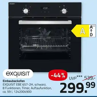 ROLLER Exquisit einbaubackofen Angebot