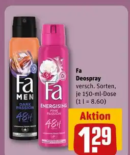 REWE Fa deospray dark passion Angebot