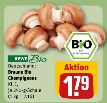 REWE Rewe bio braune bio champignons kl. i Angebot