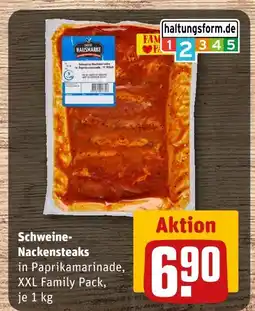 REWE Hausmarke schweine-nackensteaks Angebot