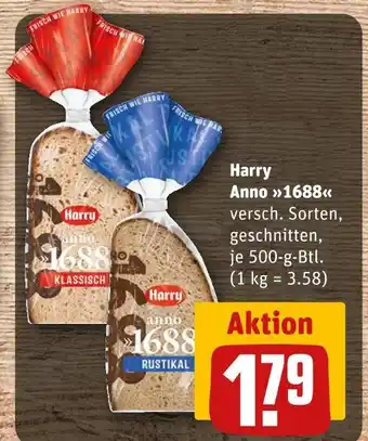 REWE Harry anno 1688 Angebot