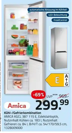 ROLLER Amica kühl-/gefrierkombination Angebot