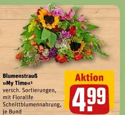 REWE Blumenstrauß my time Angebot