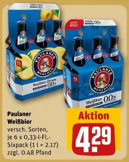 REWE Paulaner weißbier Angebot