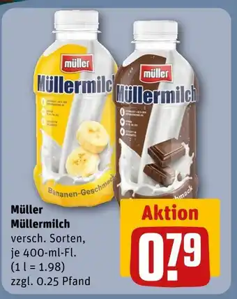 REWE Müller müllermilch bananen-geschmack Angebot