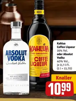REWE Kahlua coffee liqueur Angebot