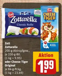 REWE Zott zottarella classic rolle Angebot