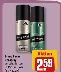 REWE Bruno banani deospray man Angebot