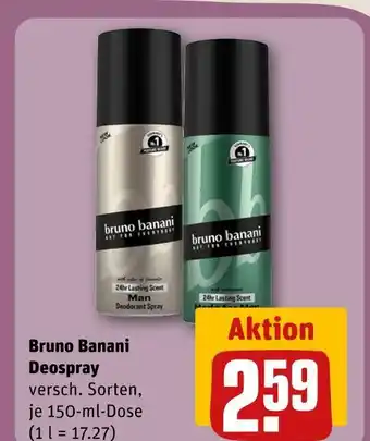 REWE Bruno banani deospray man Angebot