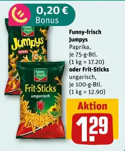 REWE Funny-frisch jumpys oder frit-sticks Angebot