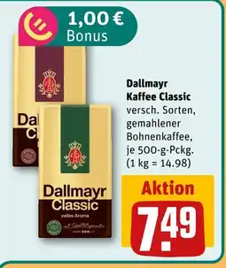 REWE Dallmayr kaffee classic Angebot