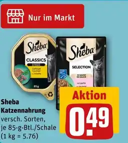 REWE Sheba katzennahrung classics Angebot