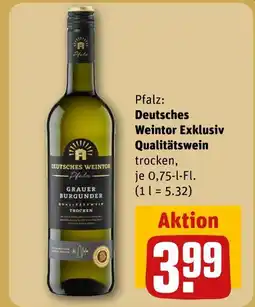 REWE Deutsches weintor exklusiv qualitätswein grauer burgunder Angebot