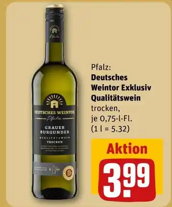 REWE Deutsches weintor exklusiv qualitätswein grauer burgunder Angebot