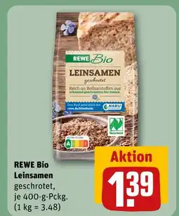 REWE Rewe bio leinsamen geschrotet Angebot
