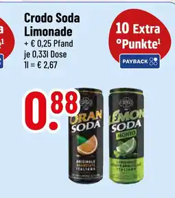 trinkgut Crodo oran soda oder lemon soda Angebot