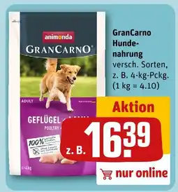 REWE Animonda grancarno hundenahrung Angebot