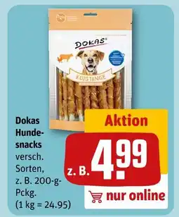 REWE Dokas hundesnacks Angebot