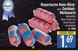 Edeka Bayerische rein-rind- oder zwiebel-mettwurst Angebot