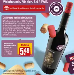 REWE Weinfreunde miluna primitivo salento igt trocken Angebot