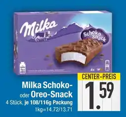 Edeka Milka schoko- oder oreo-snack Angebot