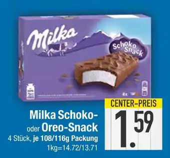 Edeka Milka schoko- oder oreo-snack Angebot