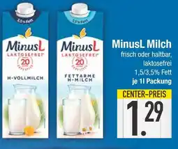 Edeka Minusl h-vollmilch oder fettarme h-milch Angebot
