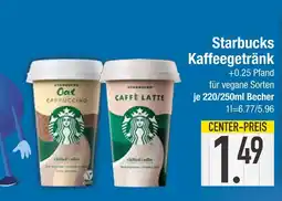 Edeka Starbucks oat cappuccino oder caffè latte Angebot