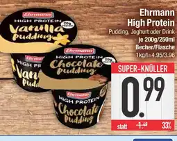 Edeka Ehrmann vanilla pudding oder chocolate pudding Angebot
