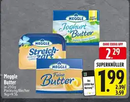 Edeka Meggle joghurt butter oder streichzart oder feine butter Angebot
