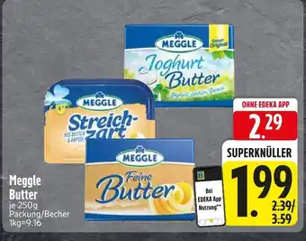 Edeka Meggle joghurt butter oder streichzart oder feine butter Angebot