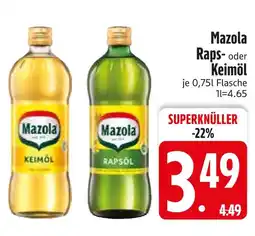 Edeka Mazola rapsöl oder keimöl Angebot