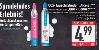 Edeka Sodastream co2-tauschzylinder „alcojet‘‘ oder „quick connect‘‘ Angebot