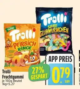 Edeka Trolli pfirsich ringe oder saure glühwürmchen Angebot