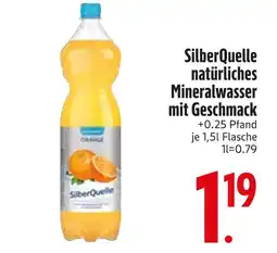 Edeka Silberquelle natürliches mineralwasser mit geschmack Angebot