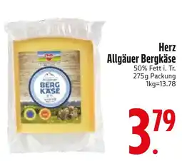 Edeka Herz allgäuer bergkäse Angebot
