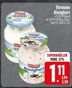 Edeka Ehrmann almighurt oder joghurt Angebot