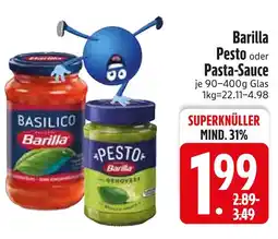 Edeka Barilla pesto oder pasta-sauce Angebot