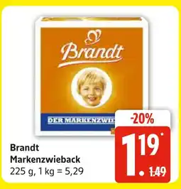 Marktkauf Brandt markenzwieback Angebot