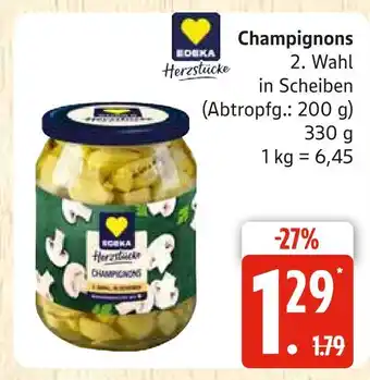 Marktkauf Edeka herzstücke champignons Angebot