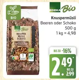 Marktkauf Edeka bio knuspermüsli beeren Angebot
