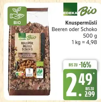 Marktkauf Edeka bio knuspermüsli beeren Angebot