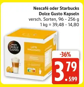 Marktkauf Nescafé dolce gusto kapseln Angebot