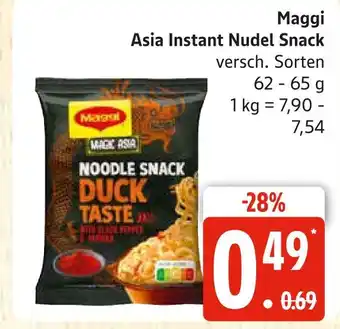 Marktkauf Maggi asia instant nudel snack Angebot
