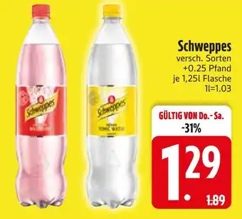 Edeka Schweppes schweppes wild berry oder schweppes tonic water Angebot