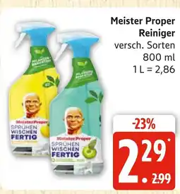 Marktkauf Meister proper reiniger sprühen wischen fertig zitrone Angebot