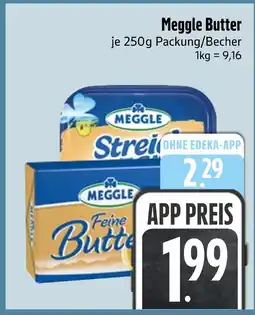 Edeka Meggle feine butter oder streiche Angebot